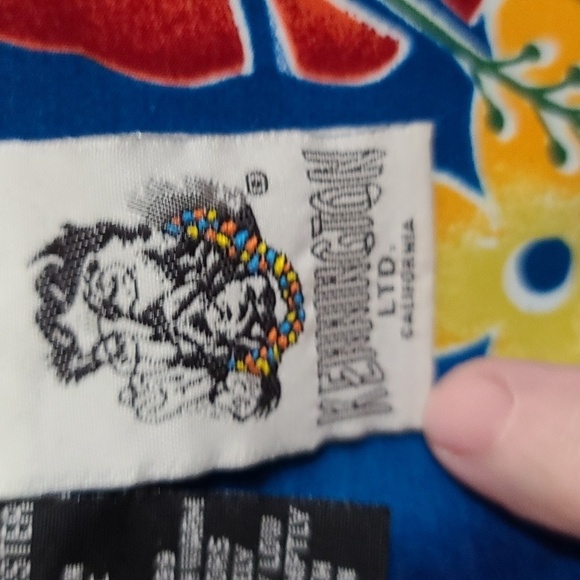 Kennington Ltd. California Mens Tropical Hawaiian Shirt VIBRANT Floral Sz L EUC - Picture 2 of 9